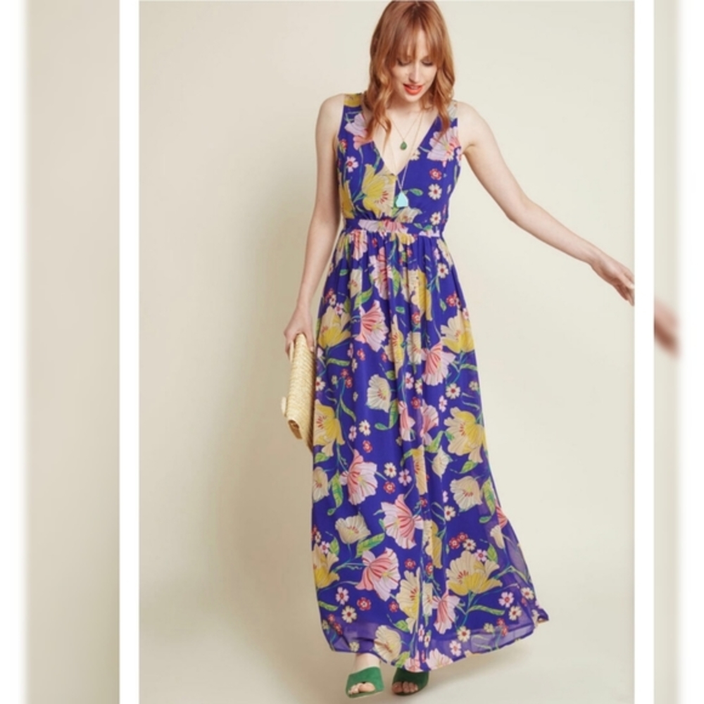 Modcloth muster the length maxi dress